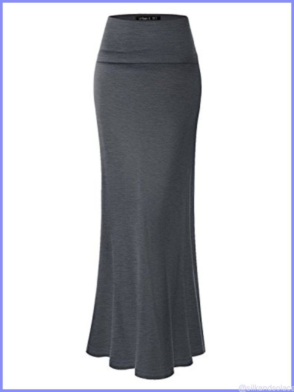High Waist Foldable Maxi Skirts for Women Casual Plus Size